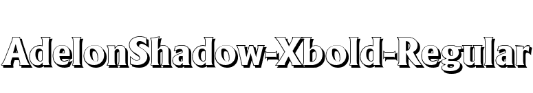 AdelonShadow-Xbold-Regular font preview