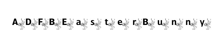ADFBEasterBunny font preview
