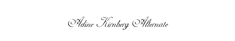 Adine Kirnberg Alternate font preview
