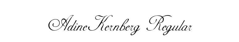 AdineKernberg Regular font preview