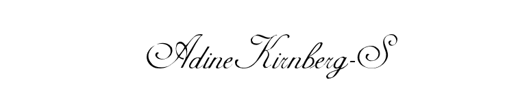 AdineKirnberg-S font preview