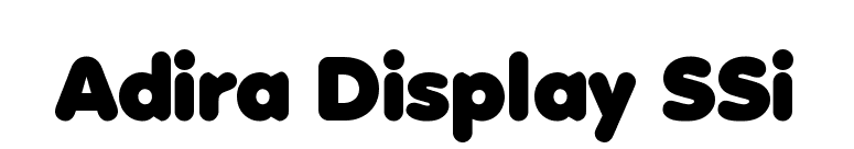 Adira Display SSi font preview