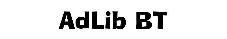 AdLib BT font preview