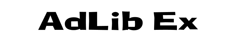 AdLib Ex font preview