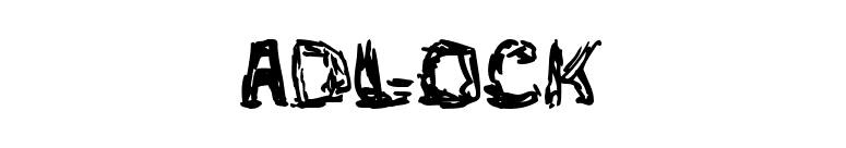 adlock font preview