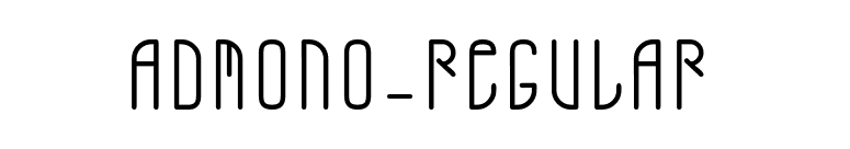 ADMONO-Regular font preview