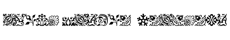 Adobe Caslon Ornaments font preview