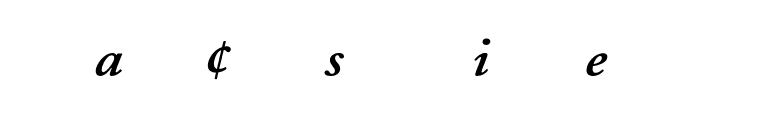 Adobe Caslon Semibold Italic Expert font preview