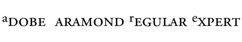Adobe Garamond Regular Expert font preview