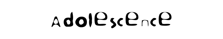 Adolescence font preview