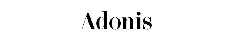 Adonis font preview