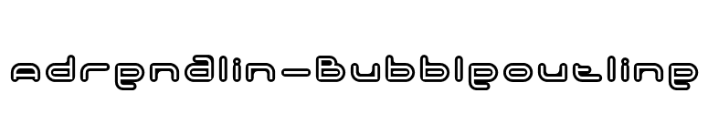 Adrenalin-BubbleOutline font preview