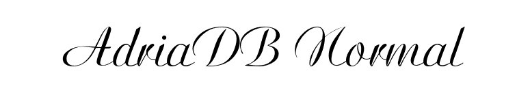 AdriaDB Normal font preview