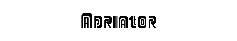 Adriator font preview