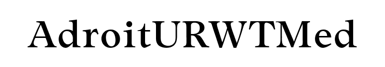 AdroitURWTMed font preview