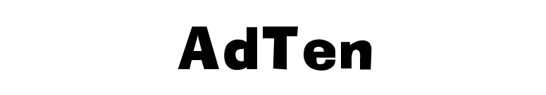 AdTen font preview