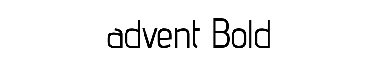 advent Bold font preview
