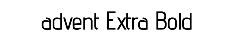 advent Extra Bold font preview
