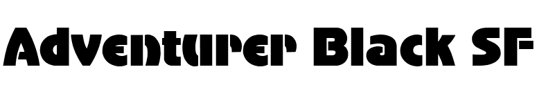 Adventurer Black SF font preview