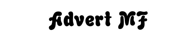 Advert MF font preview