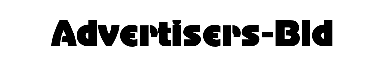 Advertisers-Bld font preview