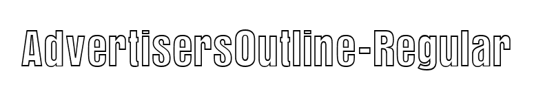 AdvertisersOutline-Regular font preview