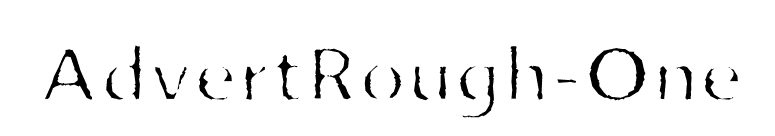 AdvertRough-One font preview