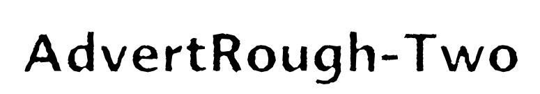 AdvertRough-Two font preview