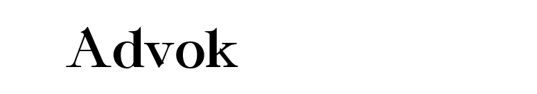 Advokat font preview