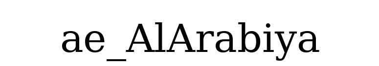 ae_AlArabiya font preview