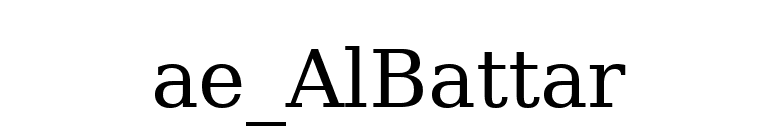 ae_AlBattar font preview