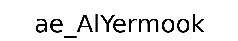 ae_AlYermook font preview