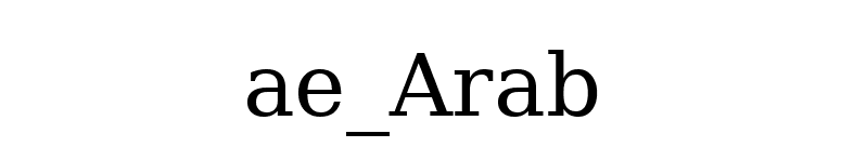 ae_Arab font preview