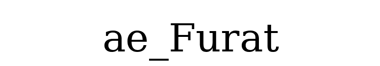ae_Furat font preview