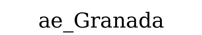 ae_Granada font preview
