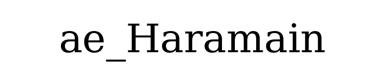 ae_Haramain font preview