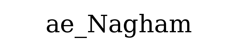 ae_Nagham font preview