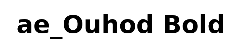 ae_Ouhod Bold font preview