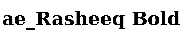 ae_Rasheeq Bold font preview