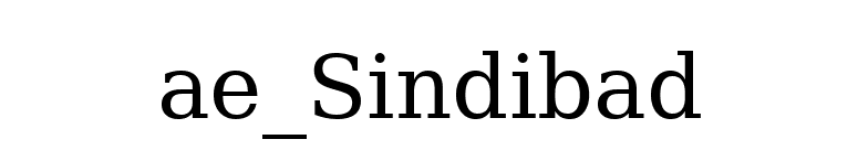 ae_Sindibad font preview