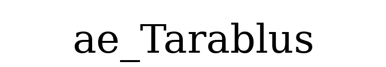 ae_Tarablus font preview