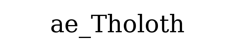 ae_Tholoth font preview