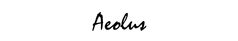 Aeolus font preview