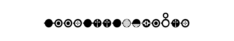 AeosAttachments font preview