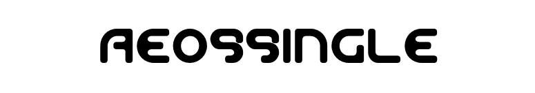AeosSingle font preview