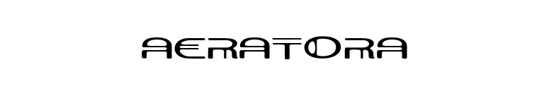 AeratorA font preview