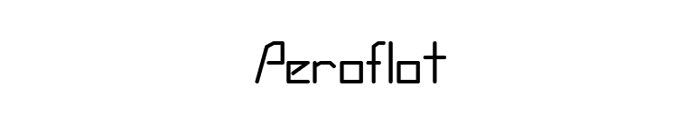 Aeroflot font preview