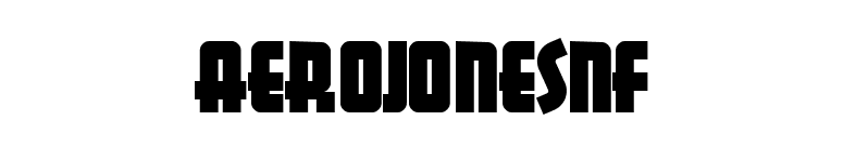 AerojonesNF font preview