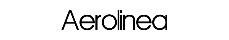Aerolinea font preview
