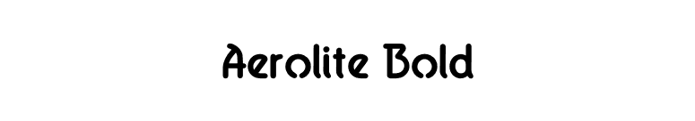 Aerolite Bold font preview